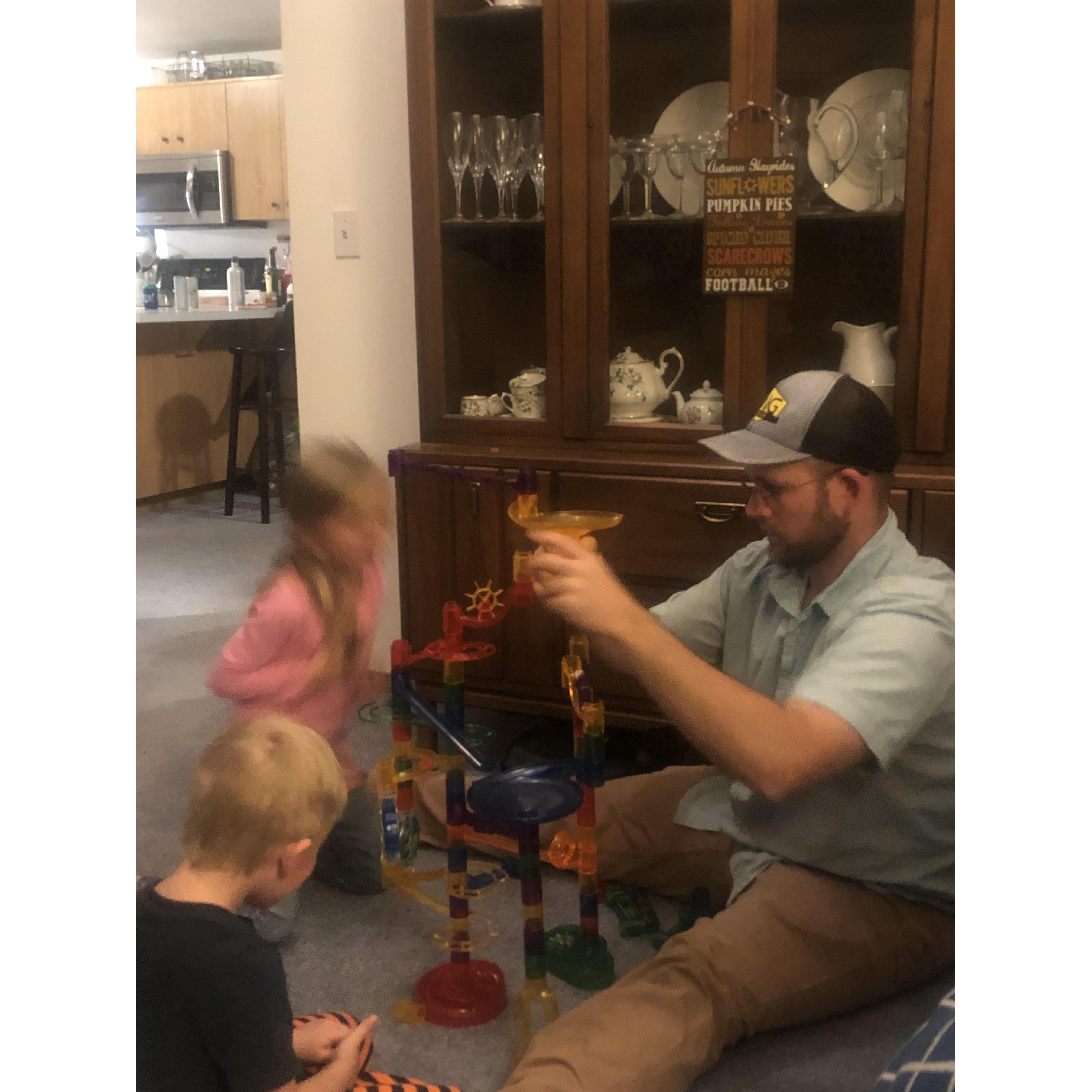 Thanksgiving marble towers! November 2018