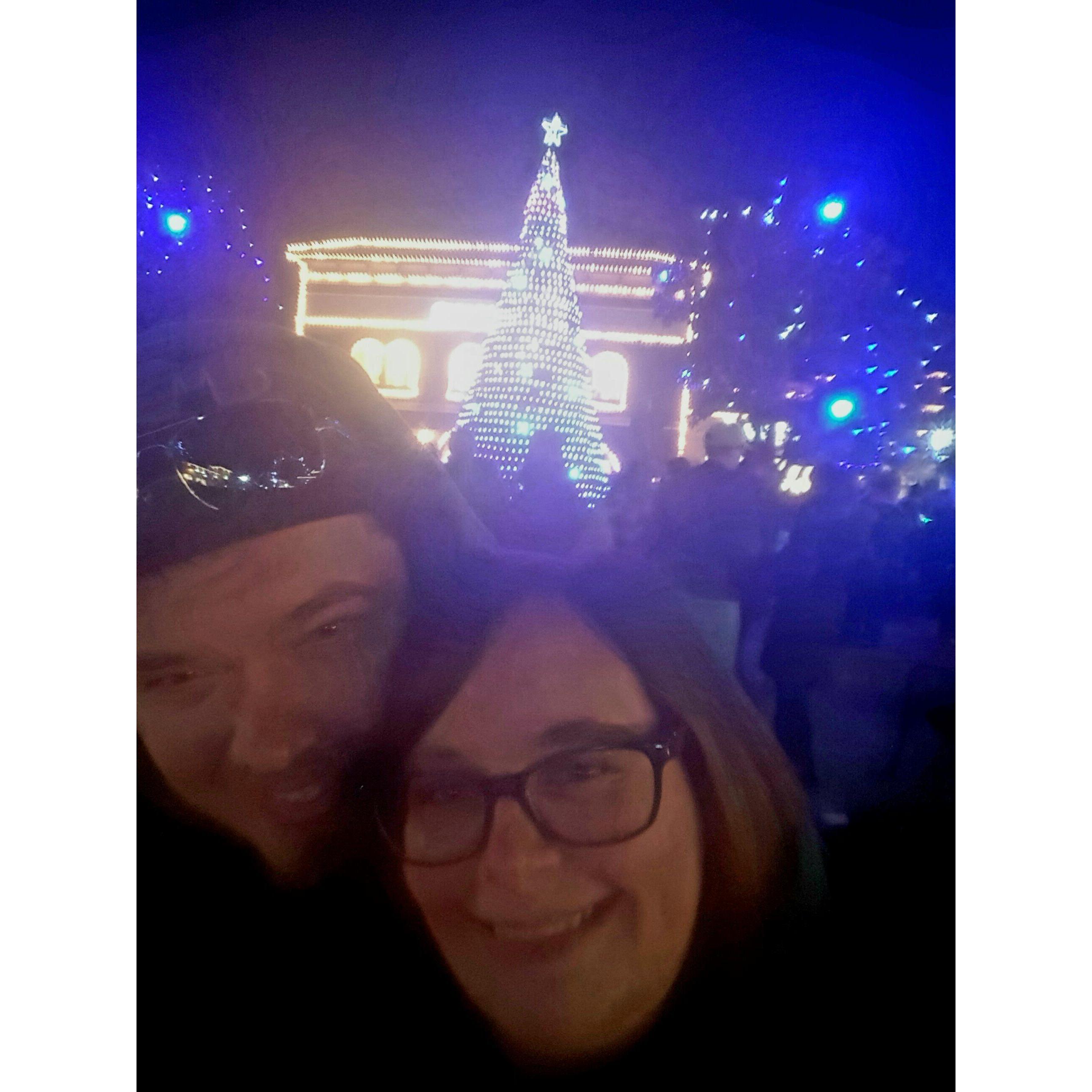 Our 1st Christmas together. He took me to the Christmas tree lighting even though he doesn't believe in Christmas before Thanksgiving