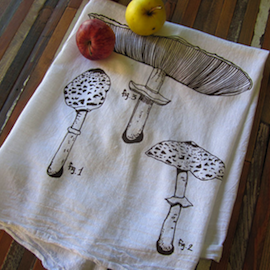 Cotton Tea Towel, Mushroom by Oh Little Rabbit add a review
