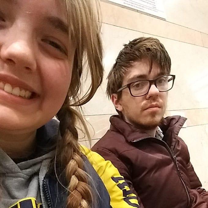 Waiting for the train in NYC