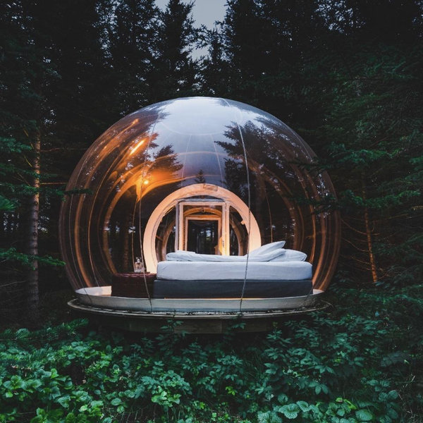 One night in a bubble to view the Northern Lights