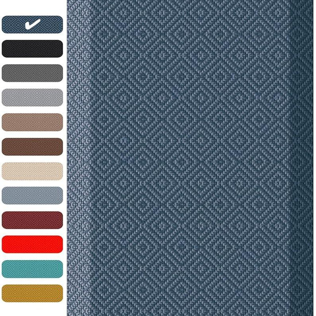 Ophanie Kitchen Mats for Floor, 3/4 inch Thick, 20x32 Anti Fatigue Cushioned Mat, Kitchen Rugs, Waterproof, Comfort Ergonomic Standing Mat for Office, Home, Sink, Blue Non-Slip Ridged Bottom