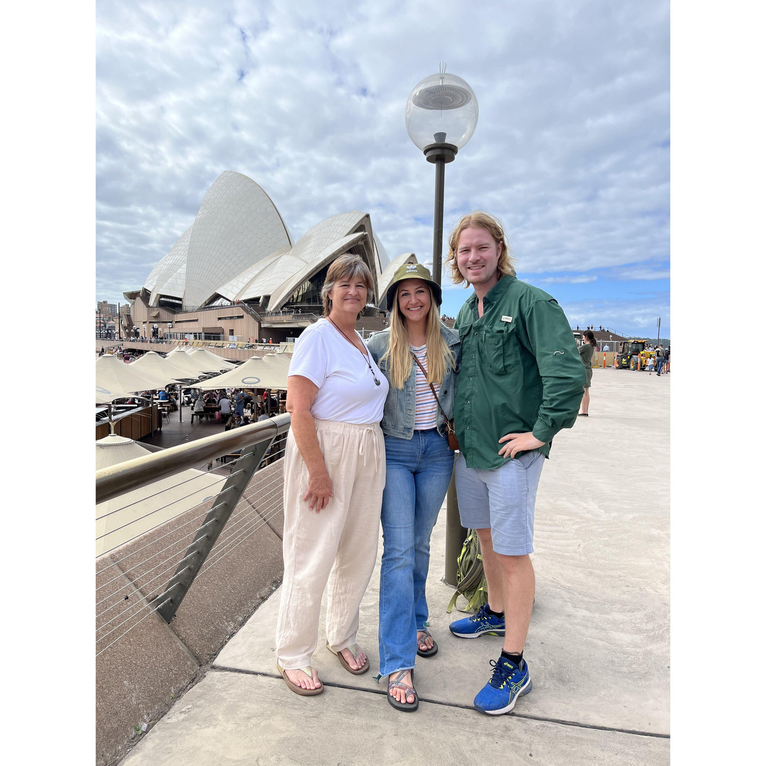 With Lori in front of the Opera House in Sydney