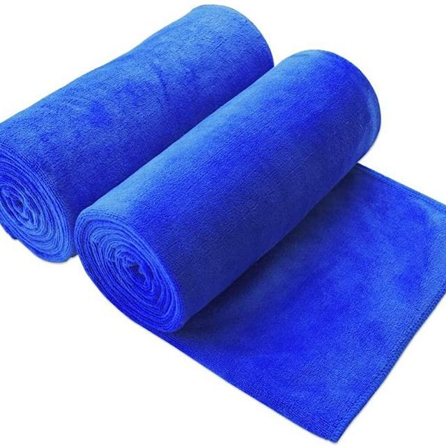 JML Microfiber Bath Towels, Oversized Bath Towel 2 Pack(40" x 80"), Super Absortbent and Fast Drying, Soft Multipurpose Microfiber Bath Sheet for Beach, Sports, Fitness, Yoga, Grey
