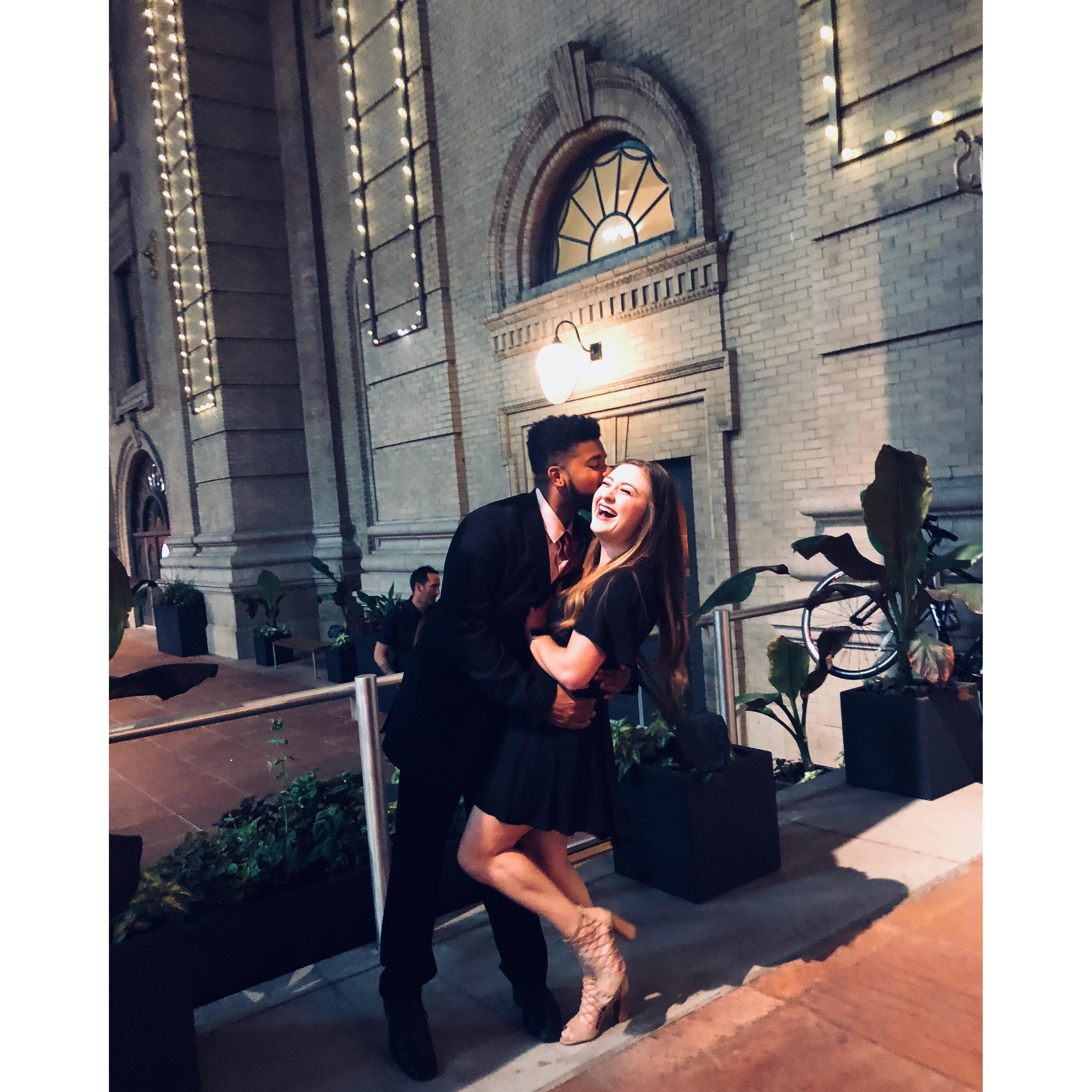Our first "big kid trip." A weekend in Denver for KC's 23rd birthday seeing Les Miserables at the Buell Theater. Who would have thought a year later we would be ENGAGED?!