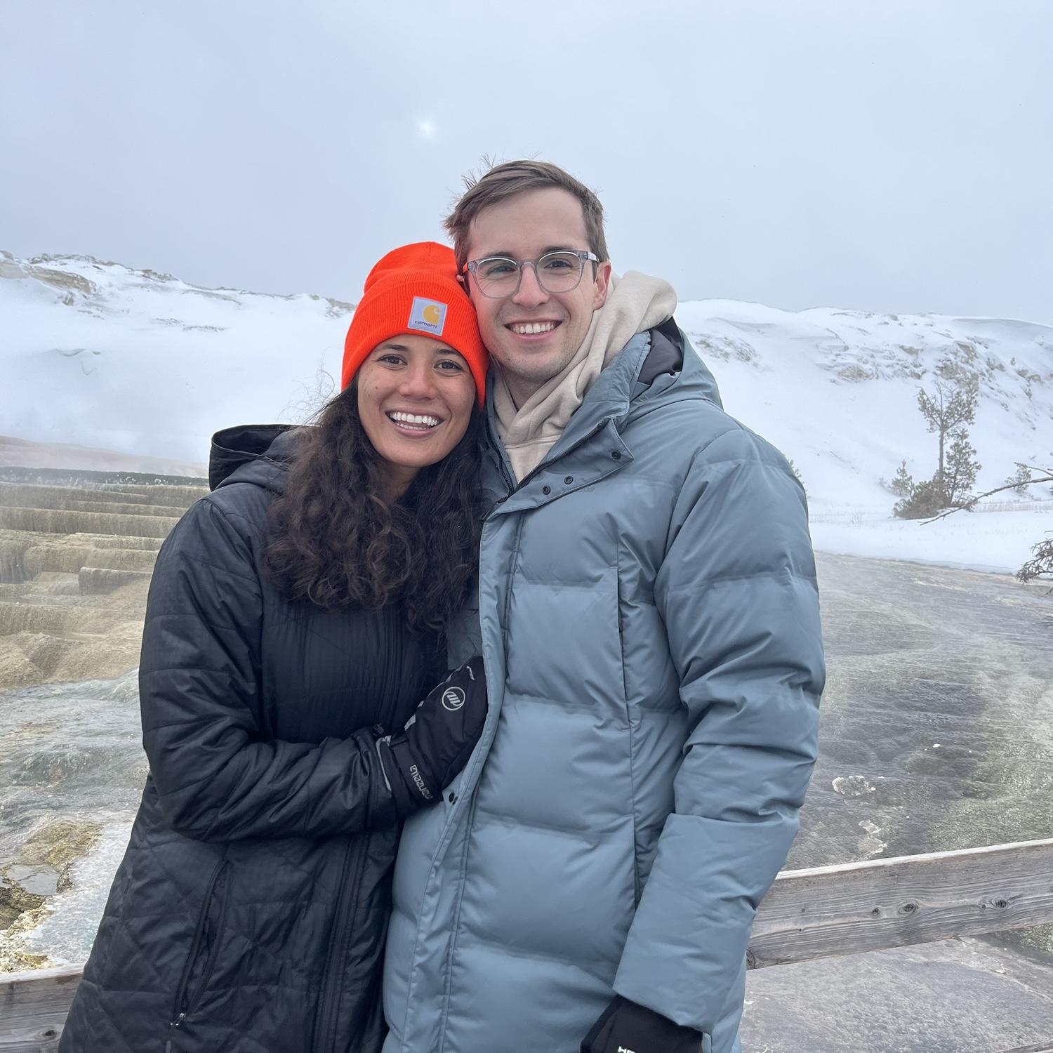 Testing out Tristan’s parka in MT