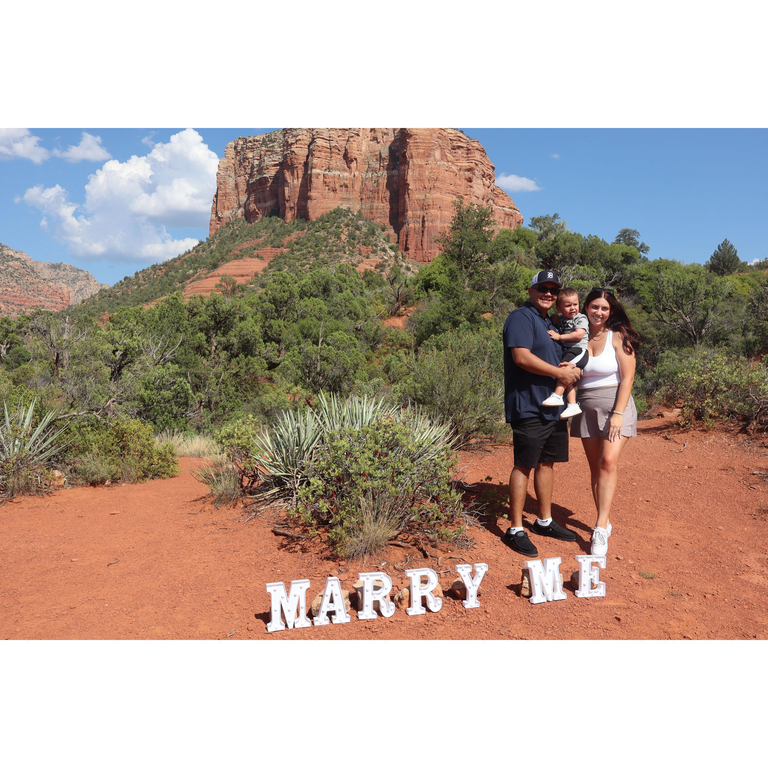 The day we got engaged in Sedona, AZ