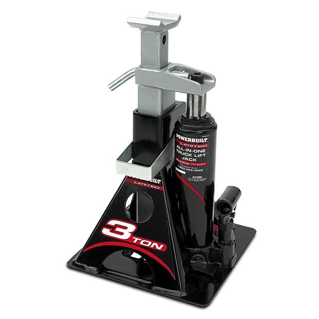 Powerbuilt Alltrade 640912 Black 3 Ton, All-in-One Bottle Jack