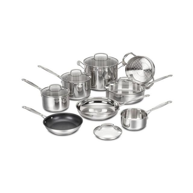 Cuisinart Chef's Classic Stainless Steel 13 Piece Cookware Set