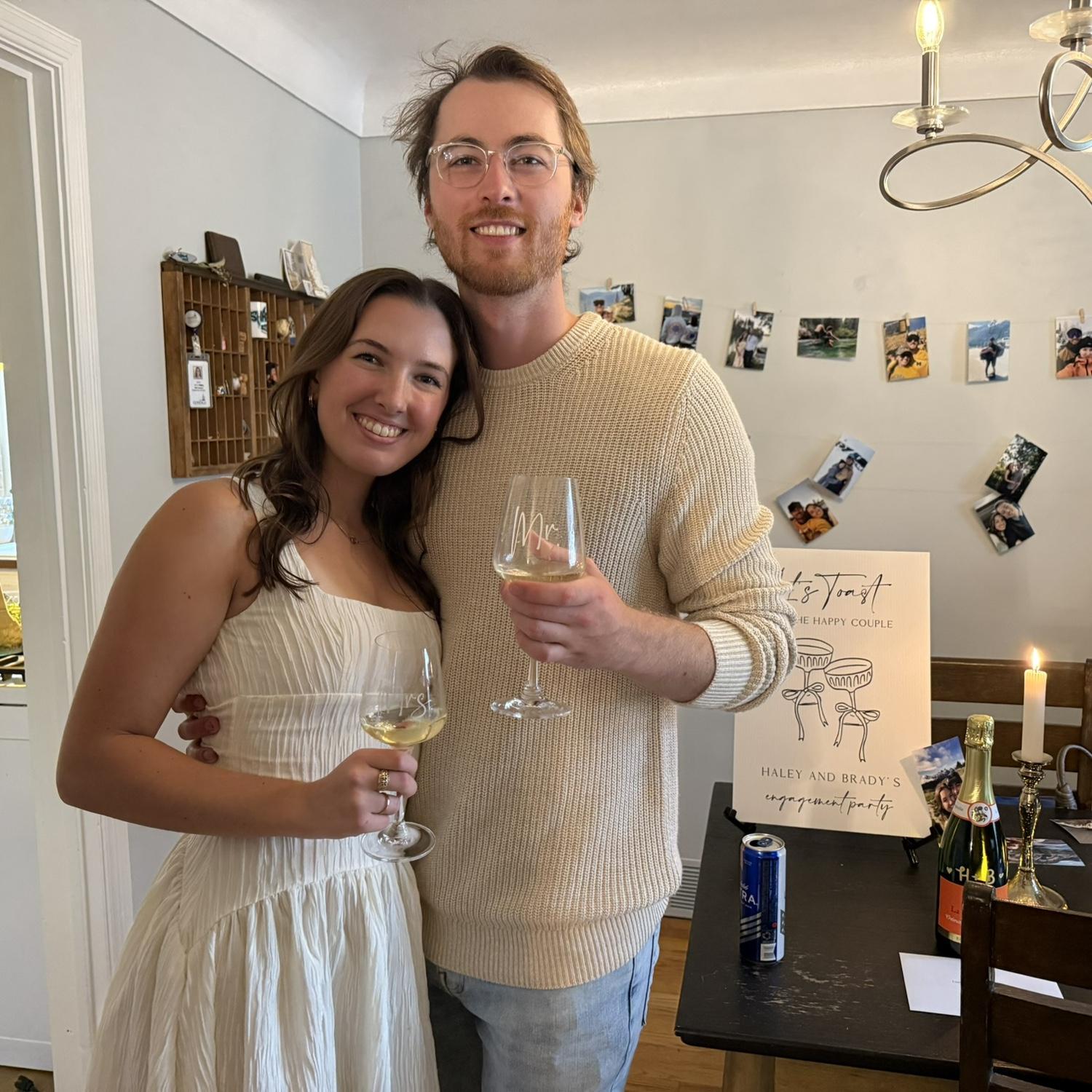 Celebrated our engagement with some local friends and family! We are so excited for the wedding!