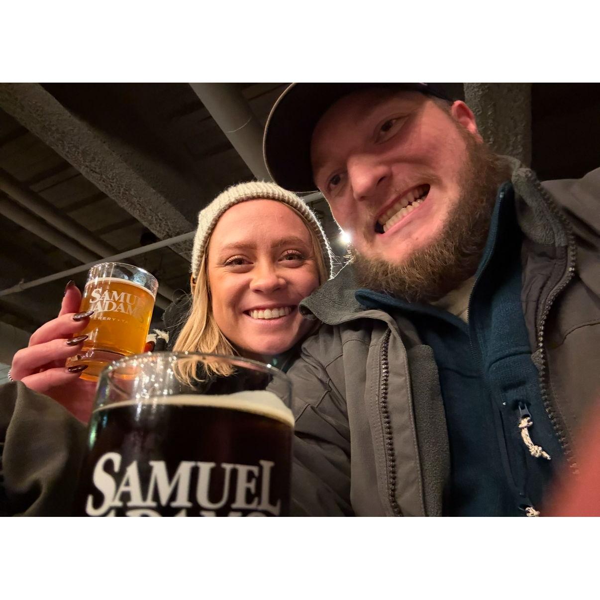 Sampling Samuel Adams Beers at Samuel Adams in Boston 2024