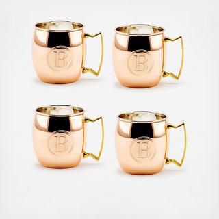 Monogram Moscow Mule Mug, Set of 4