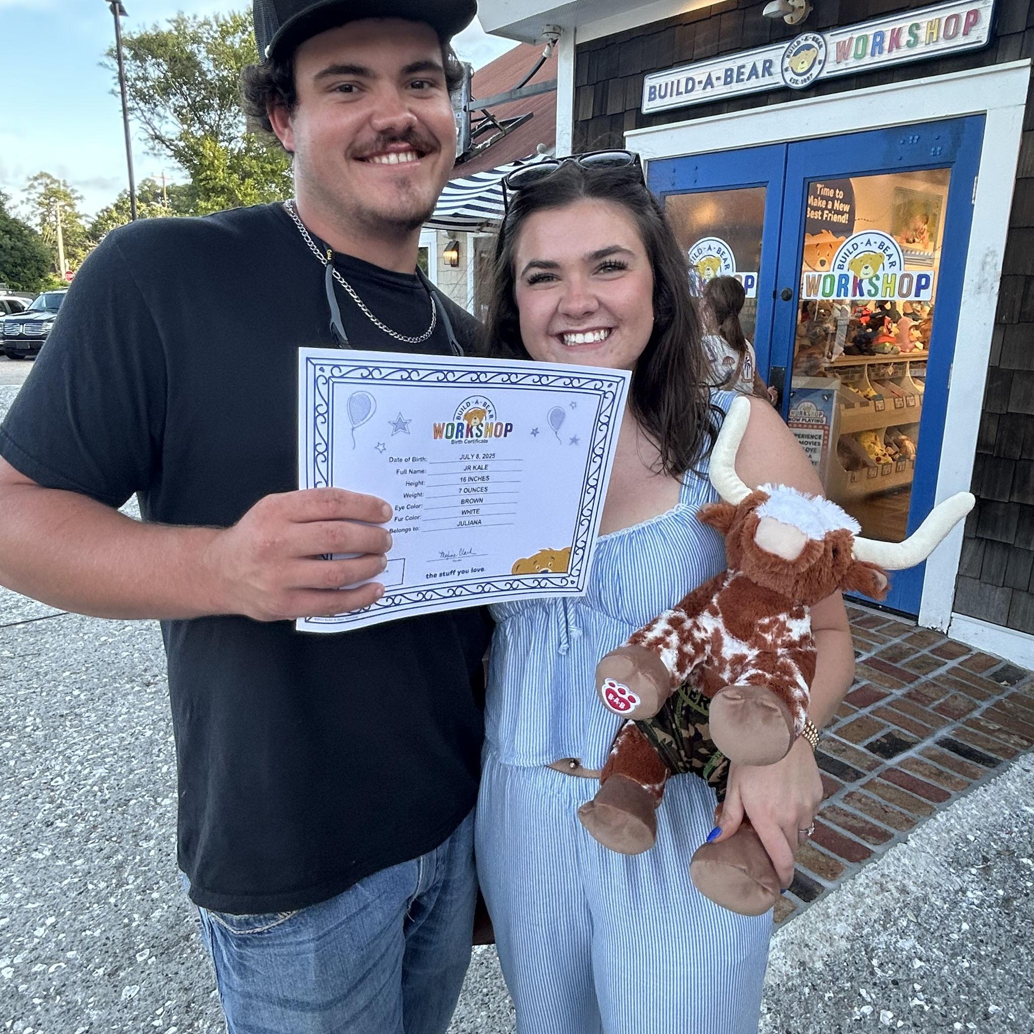 Our Build-A-Bear child- JR Kale