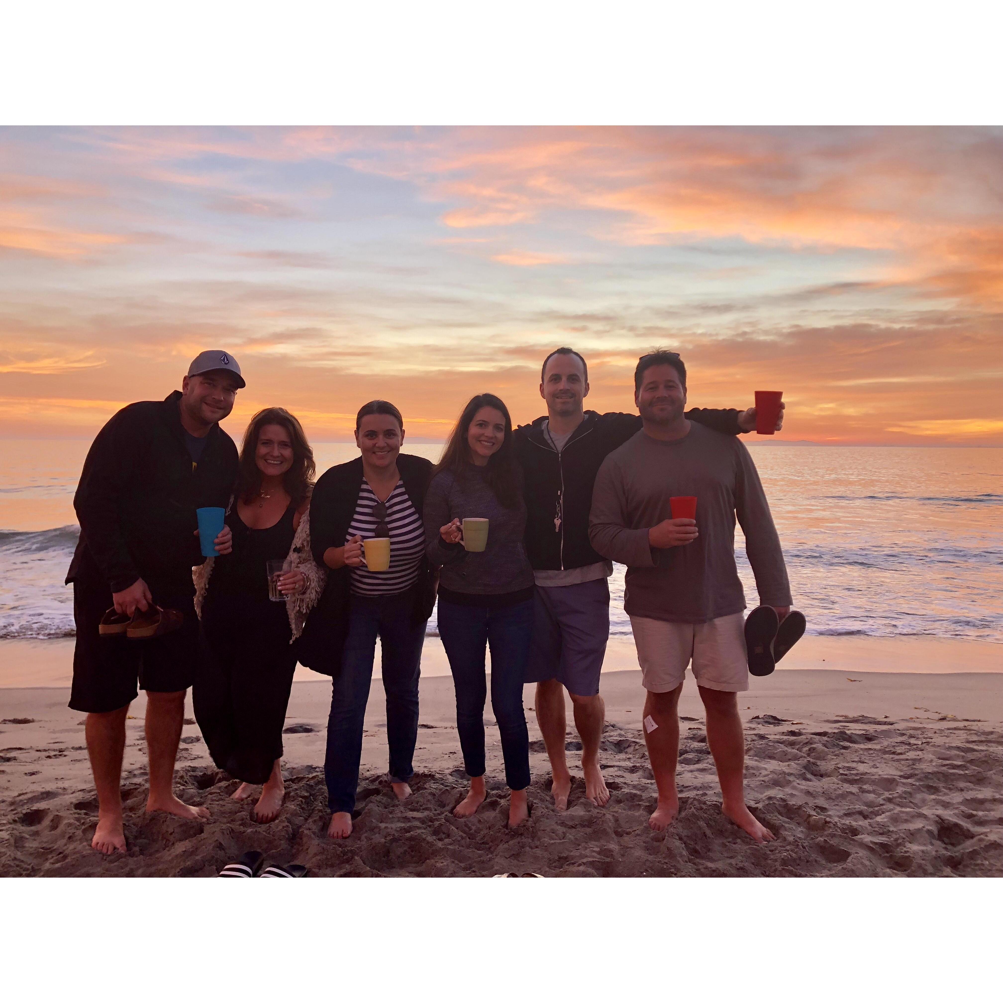 With "the crew" in Newport Beach!
