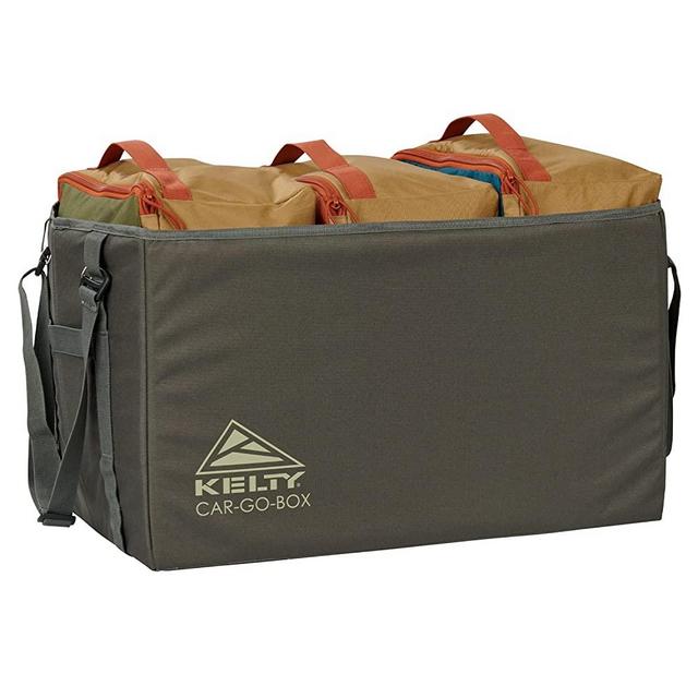 Kelty CAR-GO-Box – Camping, Tailgating, Travel Organization Kit for Trucks, Vans, SUVs, Cars – Color Coded Packing Cubes, Rugged Fabric, 45L