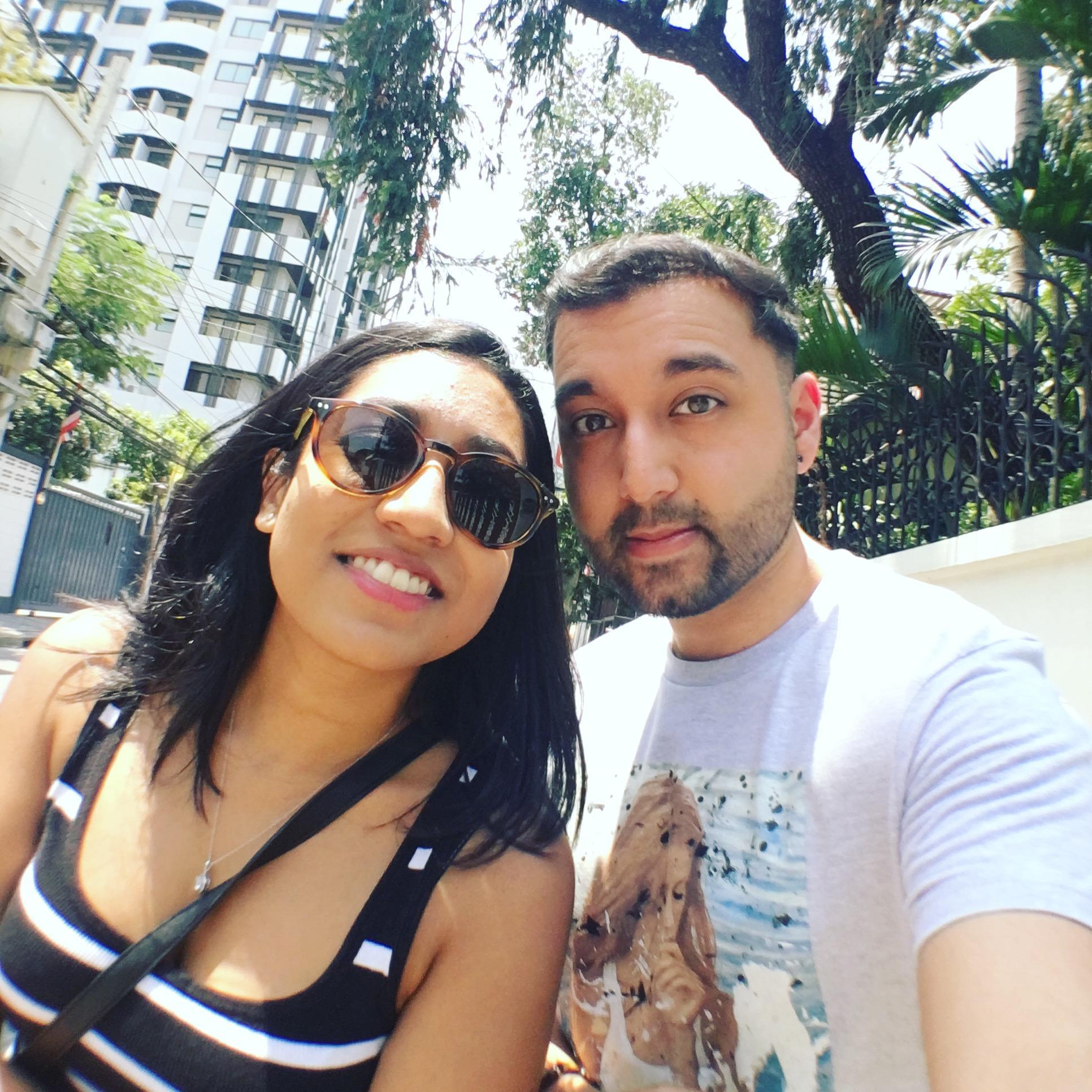On our first big trip together