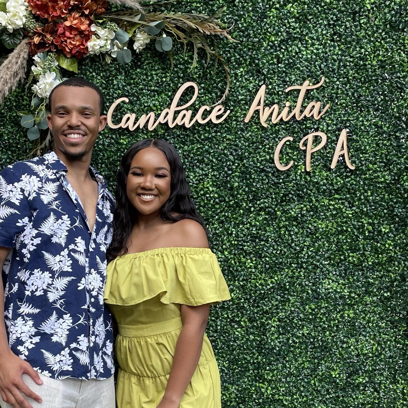 Celebrating Candace passing her CPA exams
