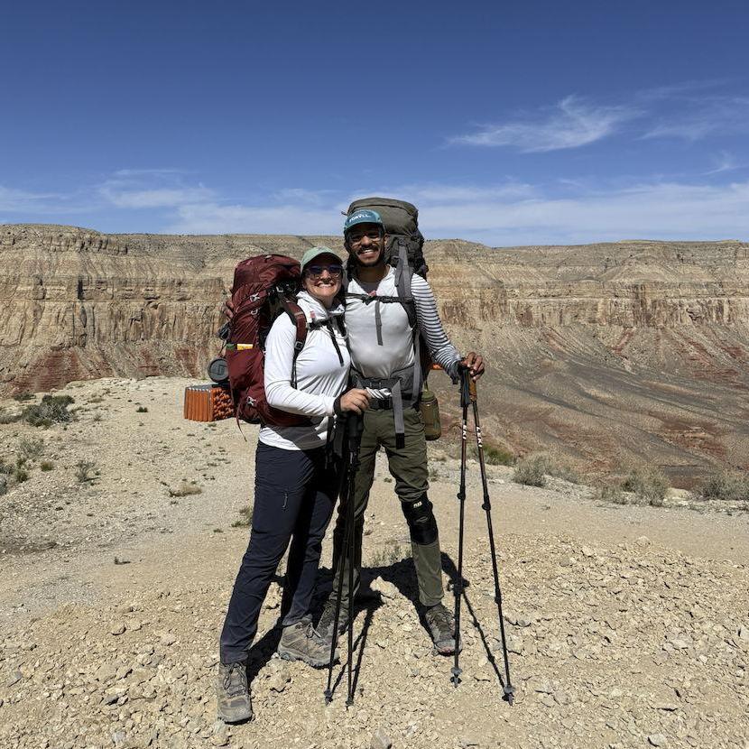 Hiking through the Grand Canyon to Havasu Falls– our first backpacking trip together!