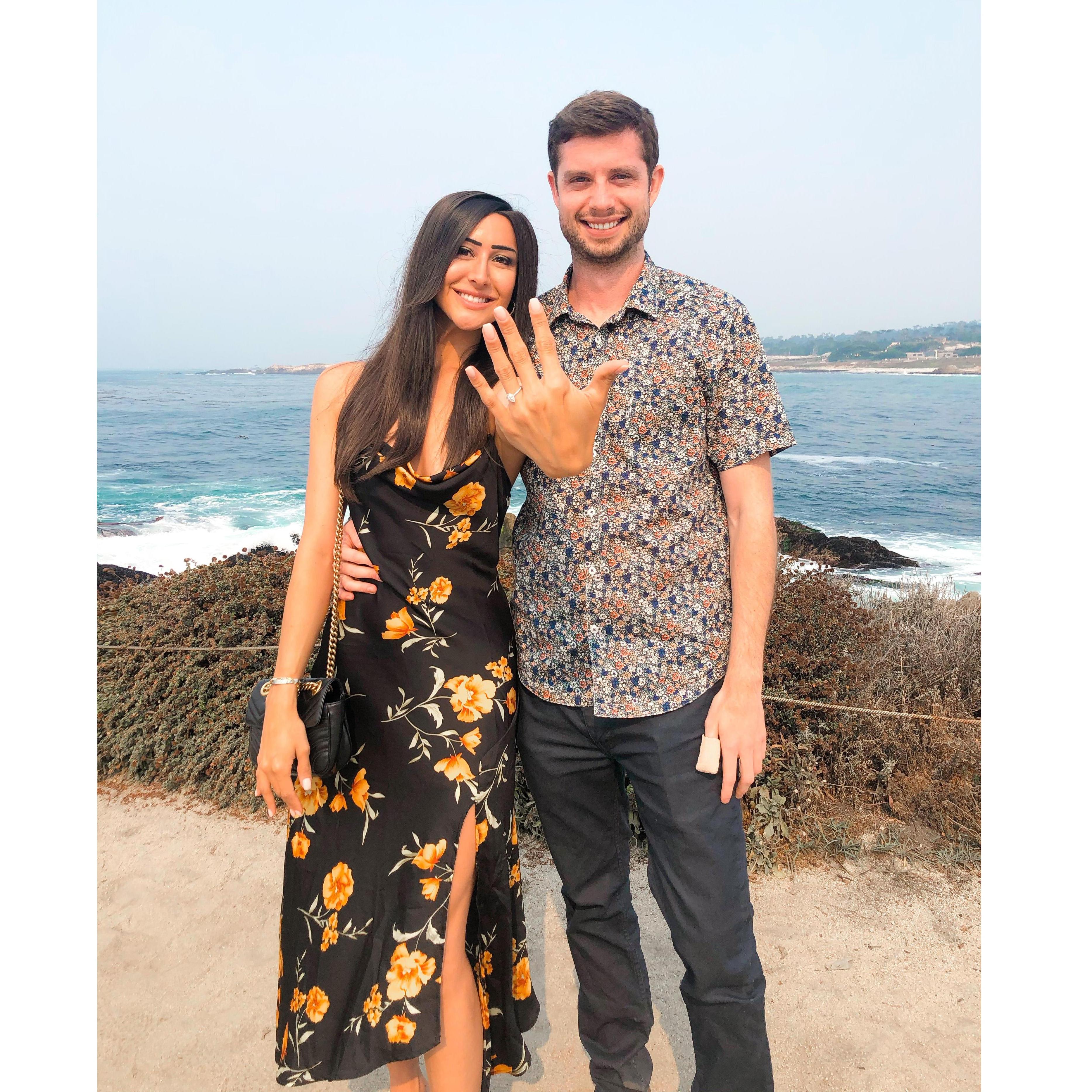 The day Chris proposed!