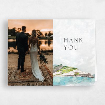 Grey Nautical Wedding Thank You - Sorrentine Photo