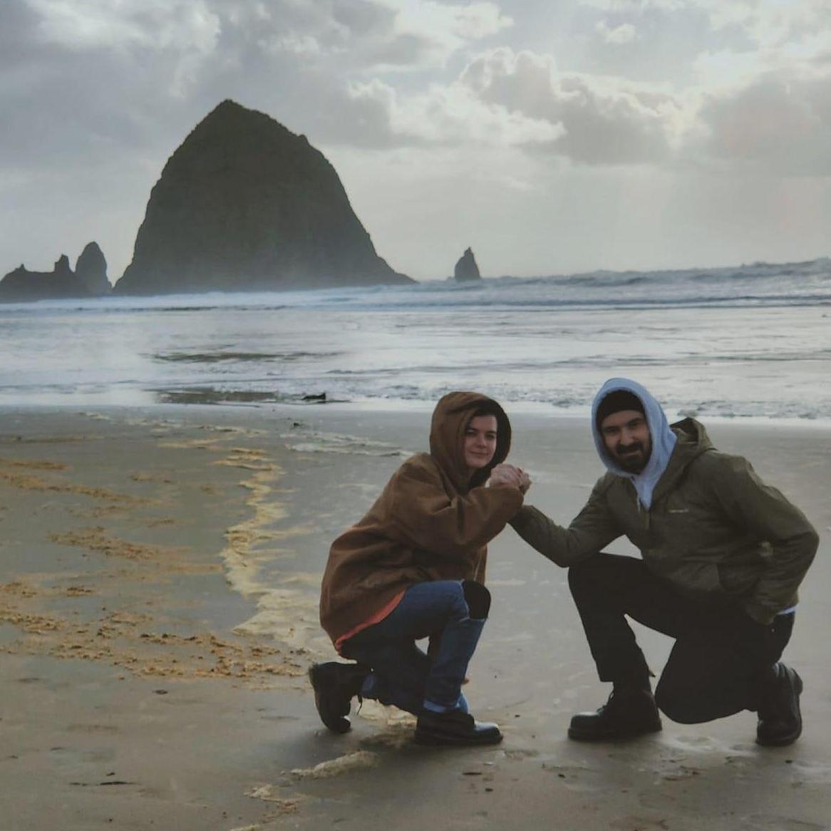 Matching doc martens and carhartt are the only way to show up as a couple!