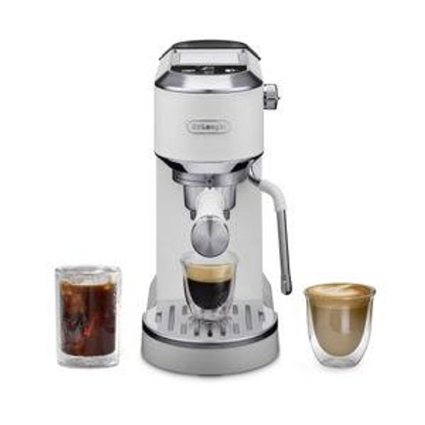 DeLonghi Dedica Duo Espresso and Cold Brew Machine with Milk Frother for Hot & Iced Coffee, Cappuccinos, Lattes & More