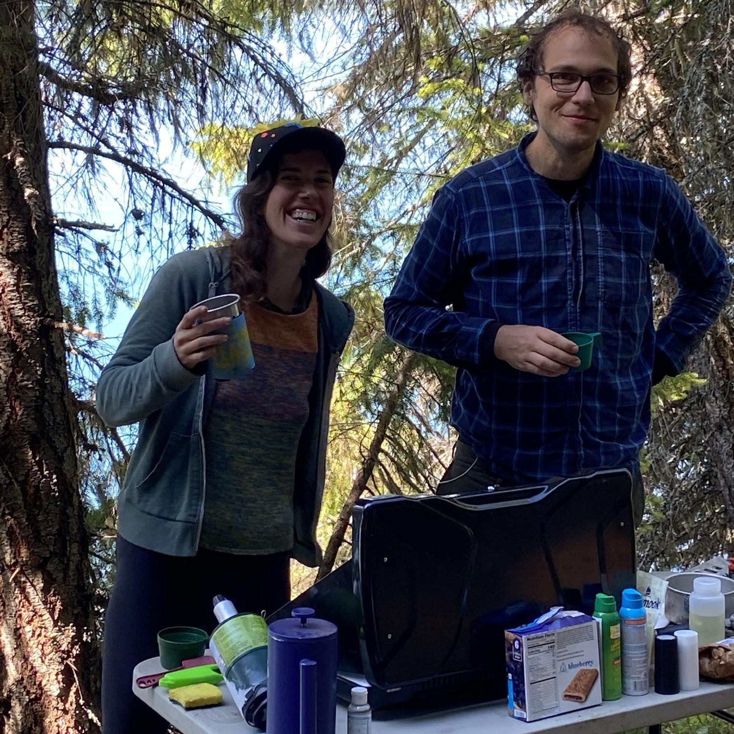 Making some POE-TAY-TOES at Timothy lake