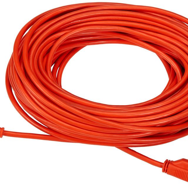 AmazonBasics 16/3 Vinyl Outdoor Extension Cord - 100 Feet (Orange)