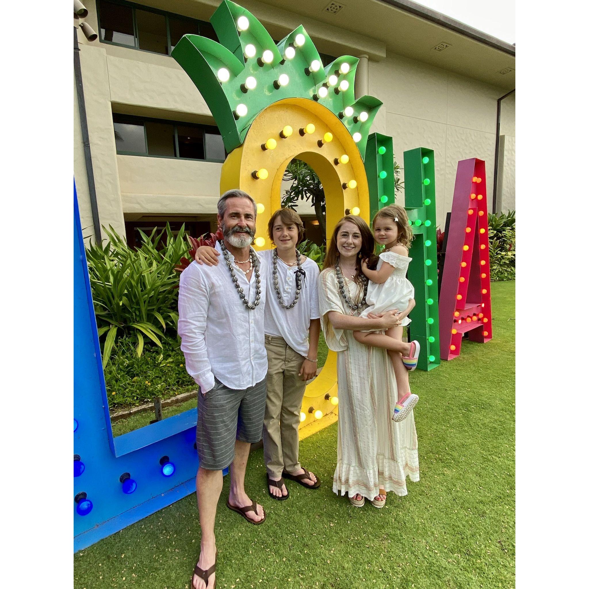 Aloha from our family to yours!