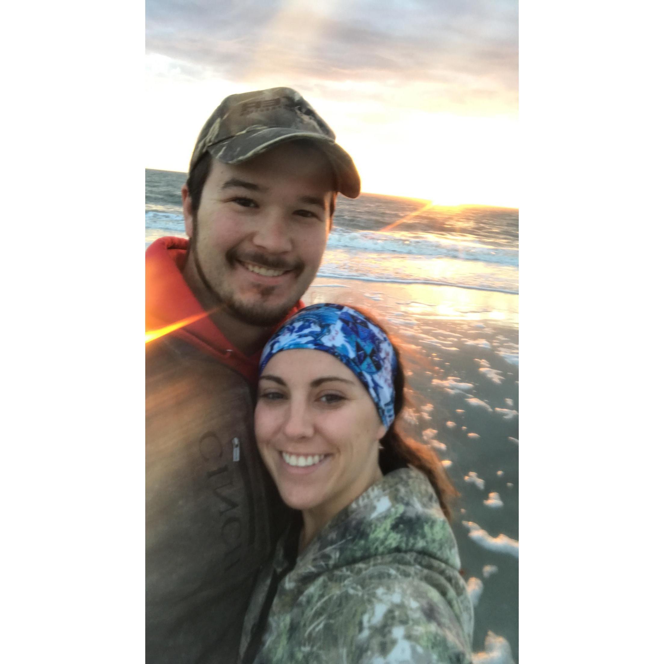 Salty Kisses and cold little fingers make early morning sunrises worth it.