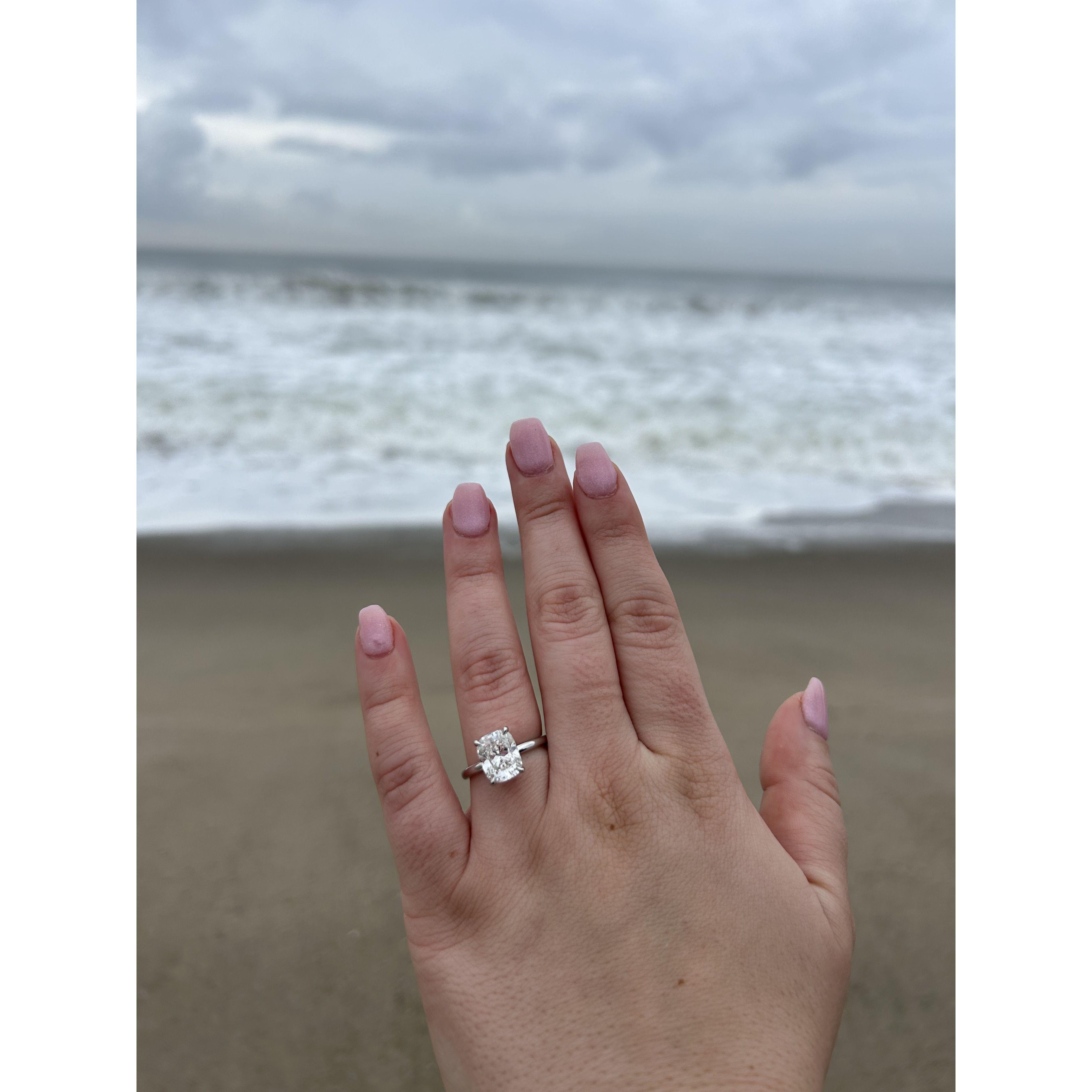 We got engaged on Venice Beach in Los Angeles, CA/