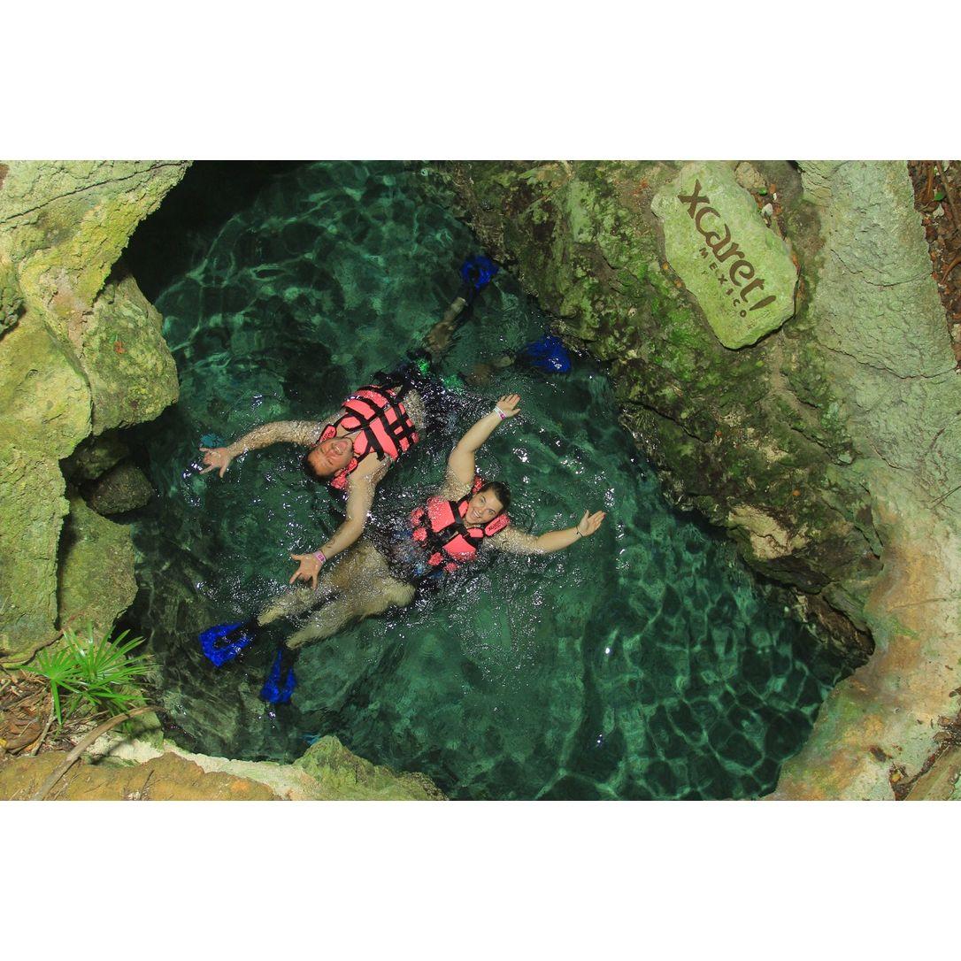 Swimming in the underwater rivers of Mexico