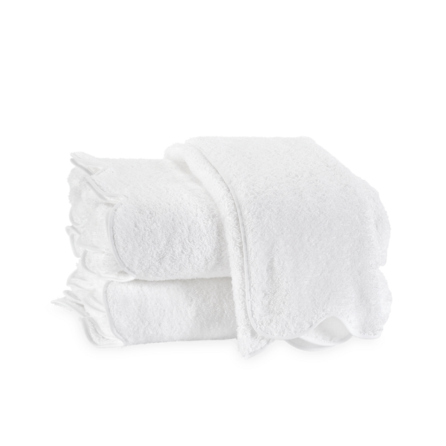 Matouk - Cairo Scallop Bath Sheets, Monogrammed