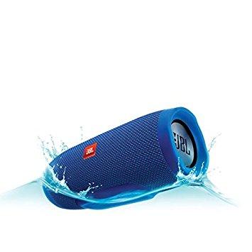JBL Charge 3 Waterproof Portable Bluetooth Speaker (Blue)