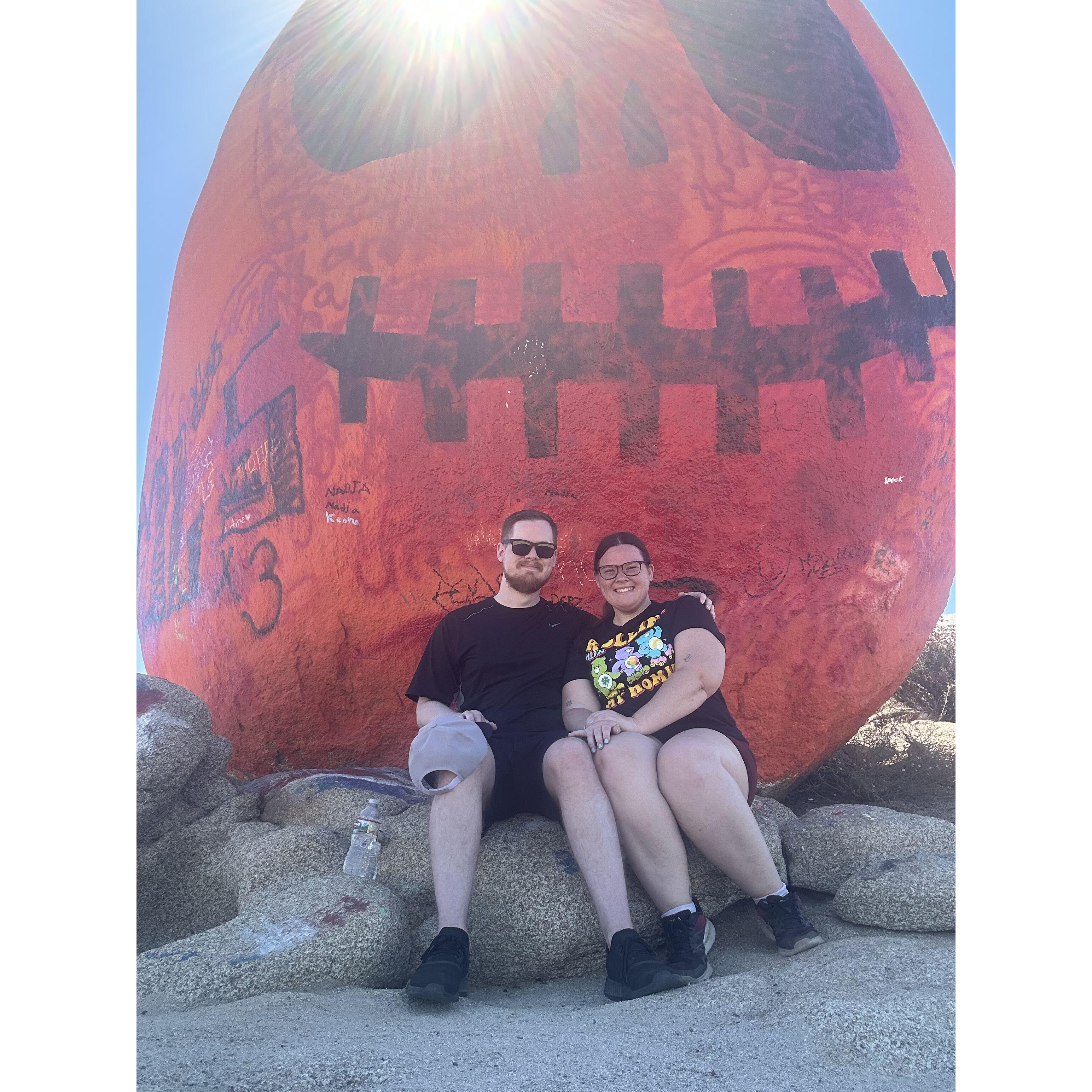 Hiking Pumpkin Rock during Our First Halloween Season