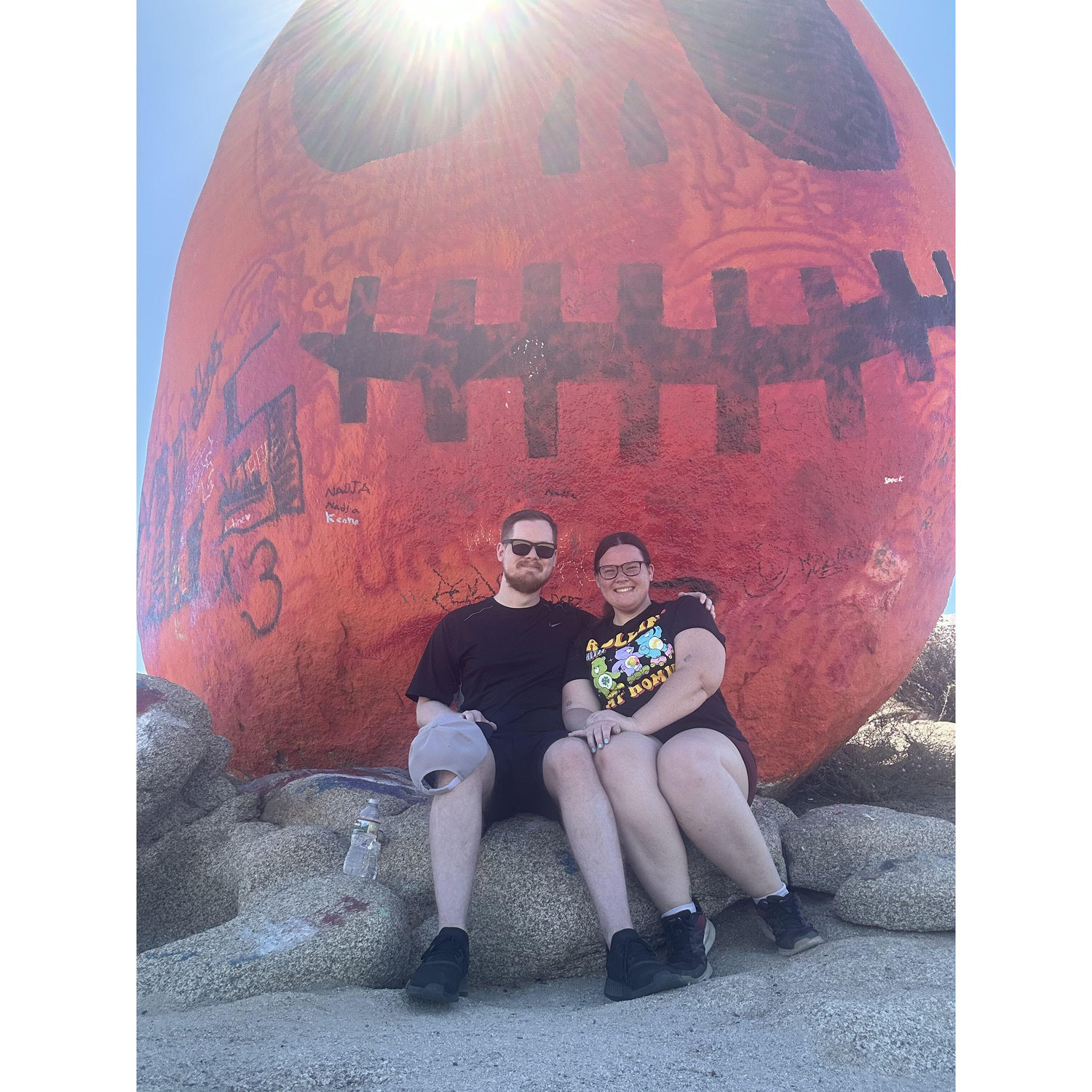Hiking Pumpkin Rock during Our First Halloween Season