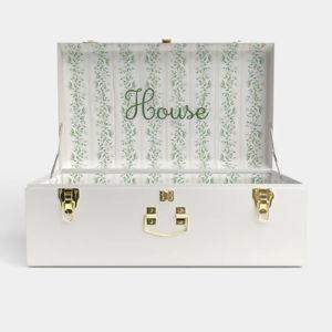 Petite Trunk - White with Darling Dogwood