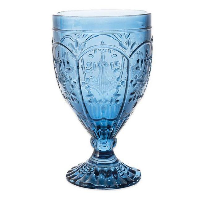 Fitz and Floyd® Trestle Goblets in Indigo (Set of 4)