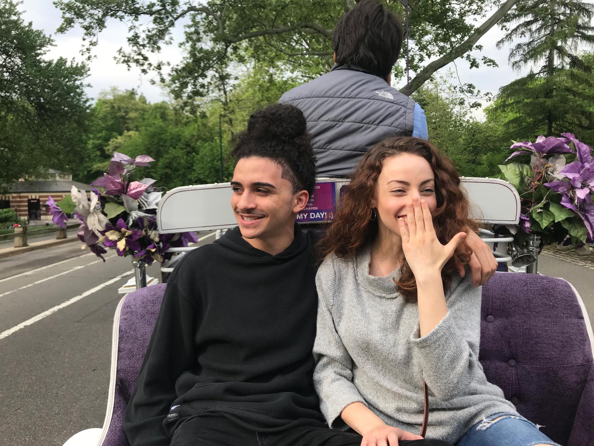Central Park carriage ride: 
“just kiss already!” - Bella
