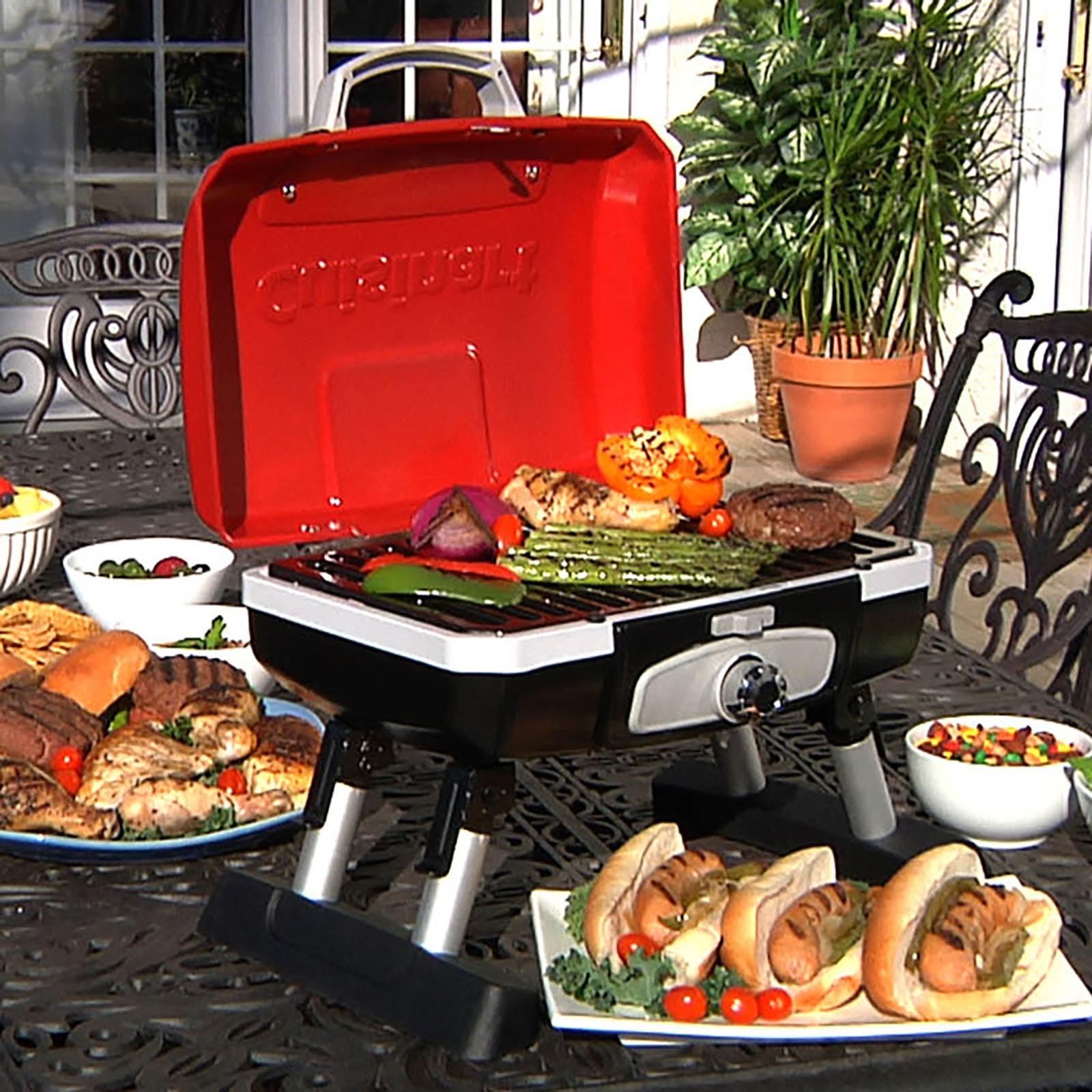 Cuisinart 145-Sq in Stainless Steel Portable Gas Grill in the Portable  Grills department at