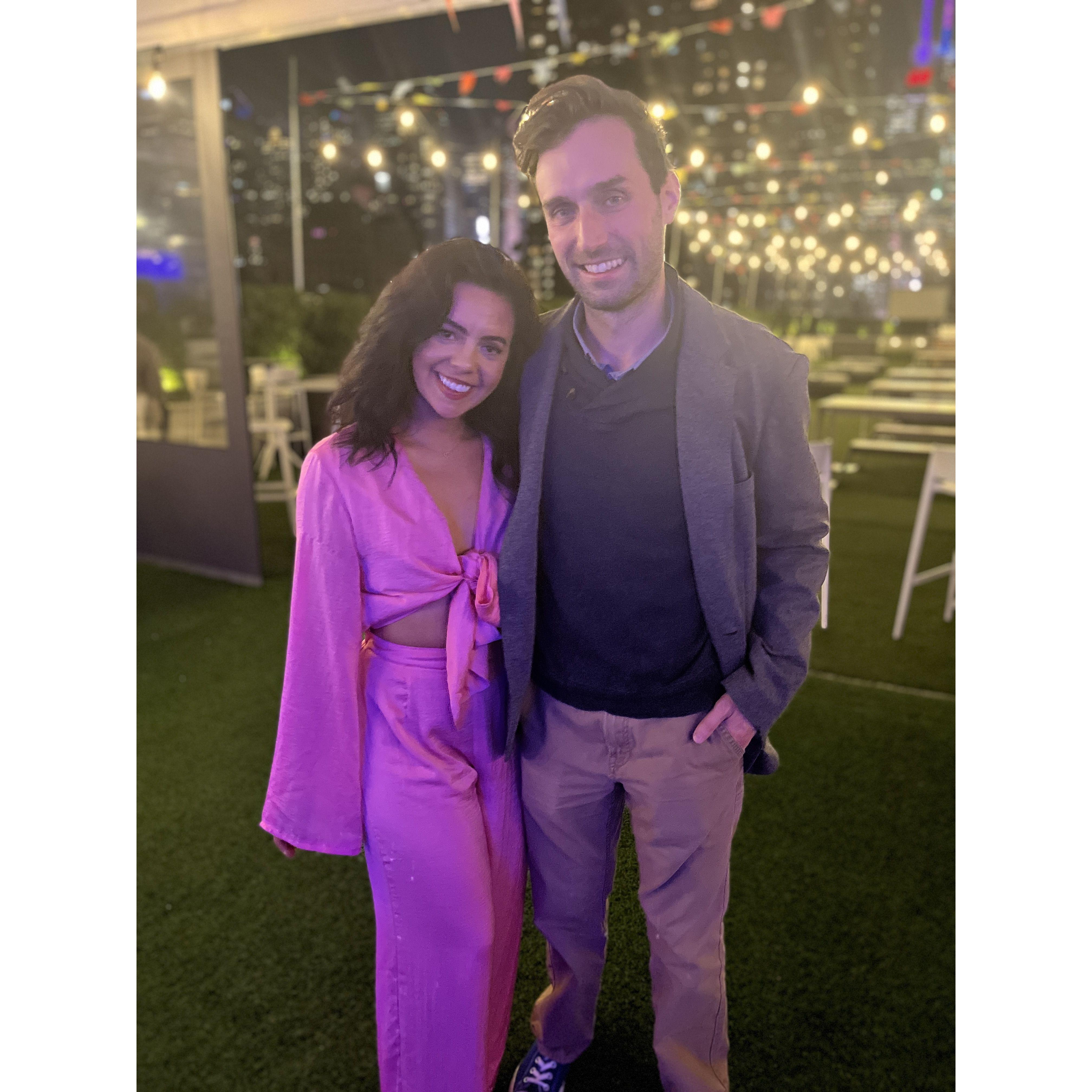 Ben and Morgan after Morgan's show in NYC!