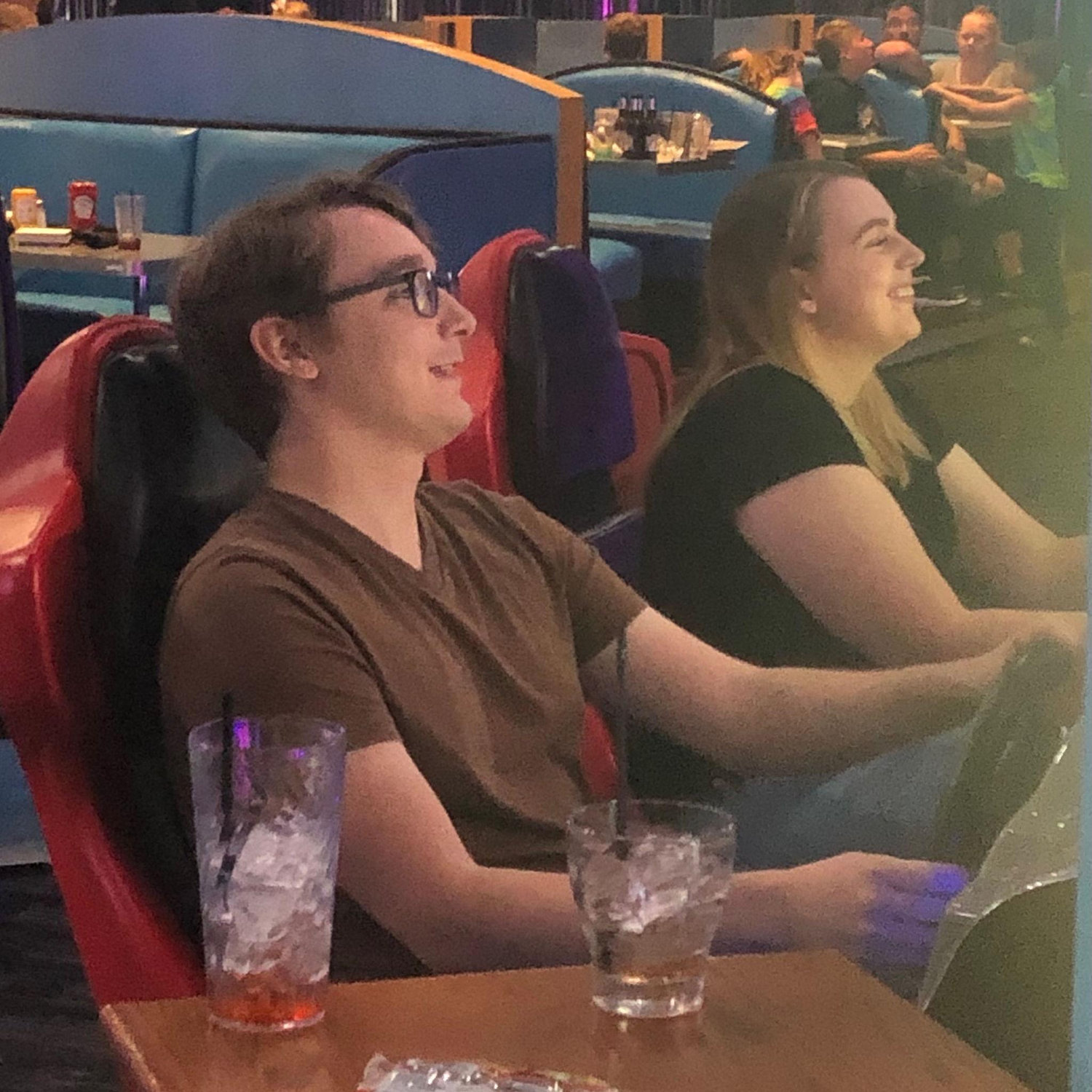 Racing at Dave & Buster's