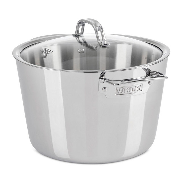 Viking Contemporary 3 Ply 8.0 Quart Stock Pot with Lid