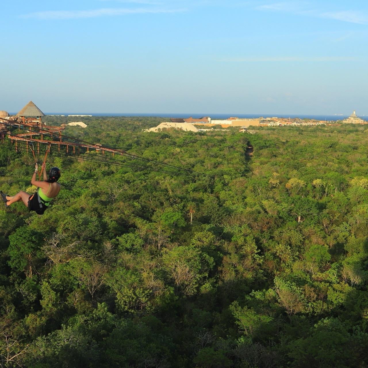 Zip-lining at Xplor!
