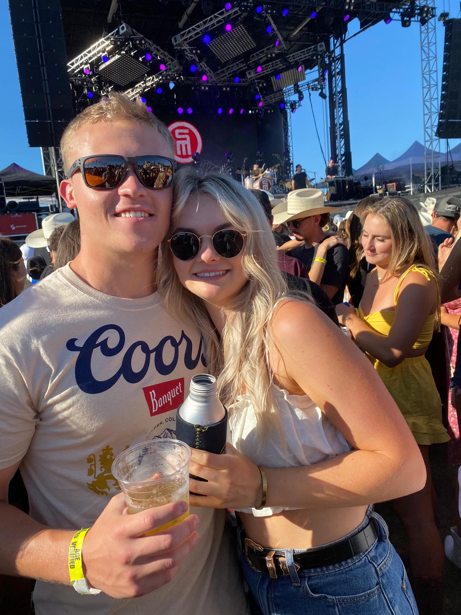 Casen and Hannah's first of many country concerts together!