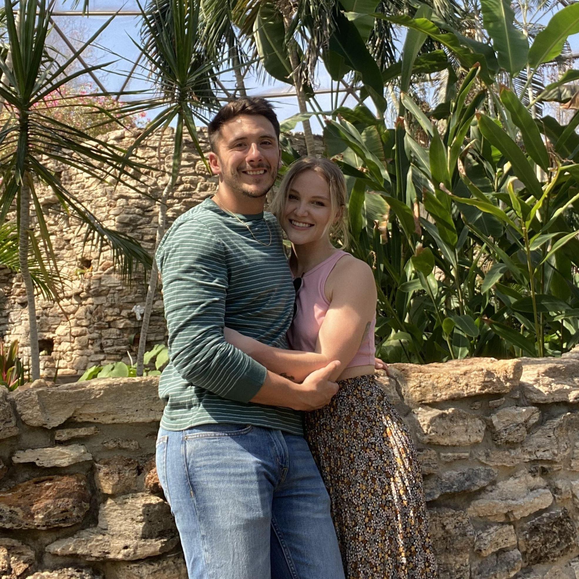 A date to the botanical garden when we first started dating.