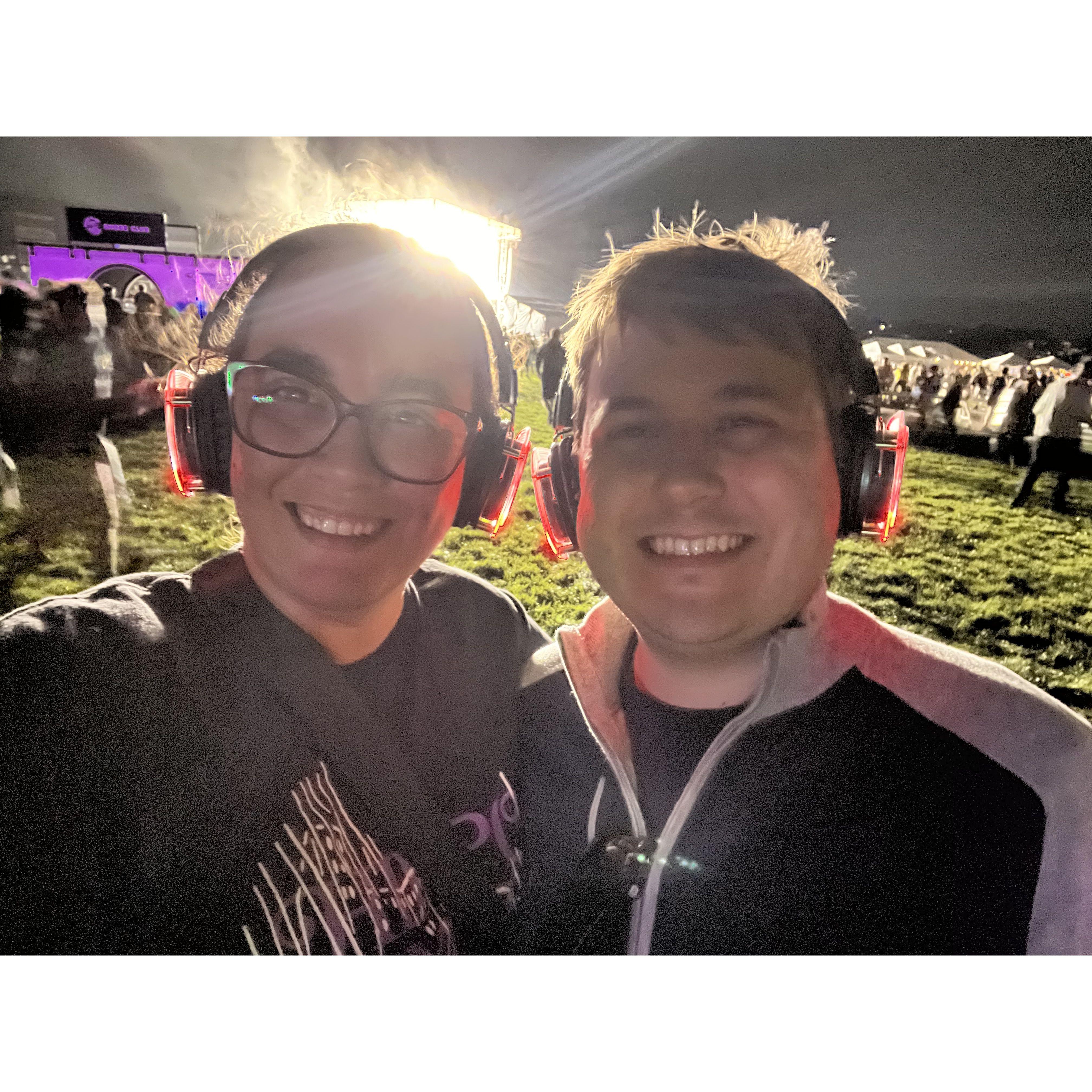 Silent Disco at Breakaway festival where we (I) found out that beatboxes are dangerous (you’ve been warned)