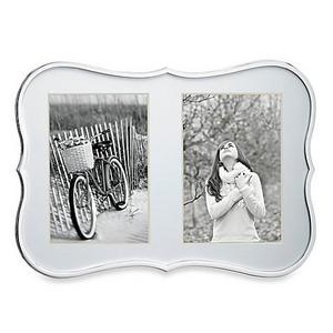 kate spade new york Crown Point™ 5-Inch x 7-Inch Double Photo Frame