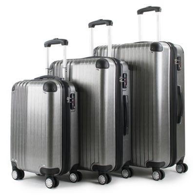 American Green Travel Melrose 3-Piece Luggage Set in Black