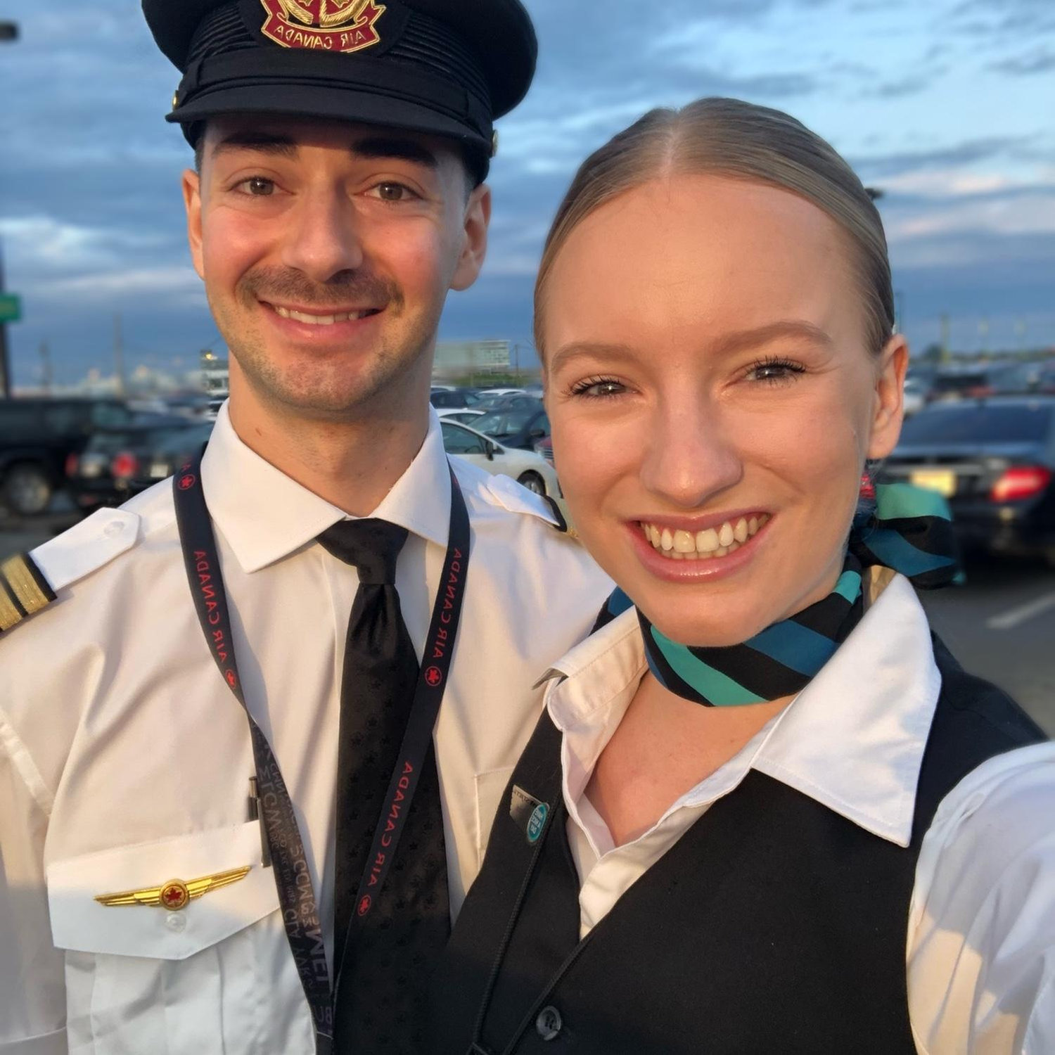 Carl's first flight as a Air Canada pilot post covid